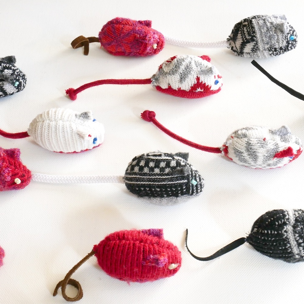 Set of 3! Eco Friendly Handmade Cat Toys